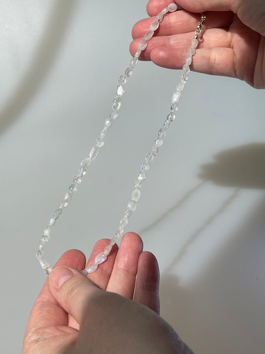 Blauer Mondstein Kette