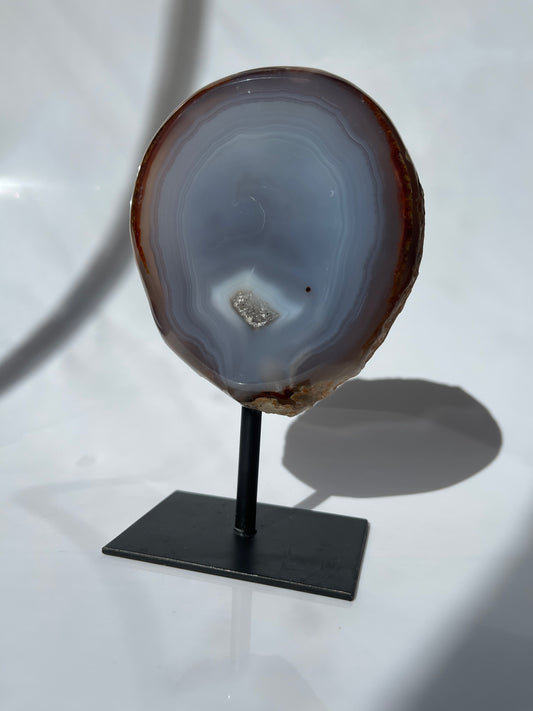 Achat-Pin mit Mini-Druse