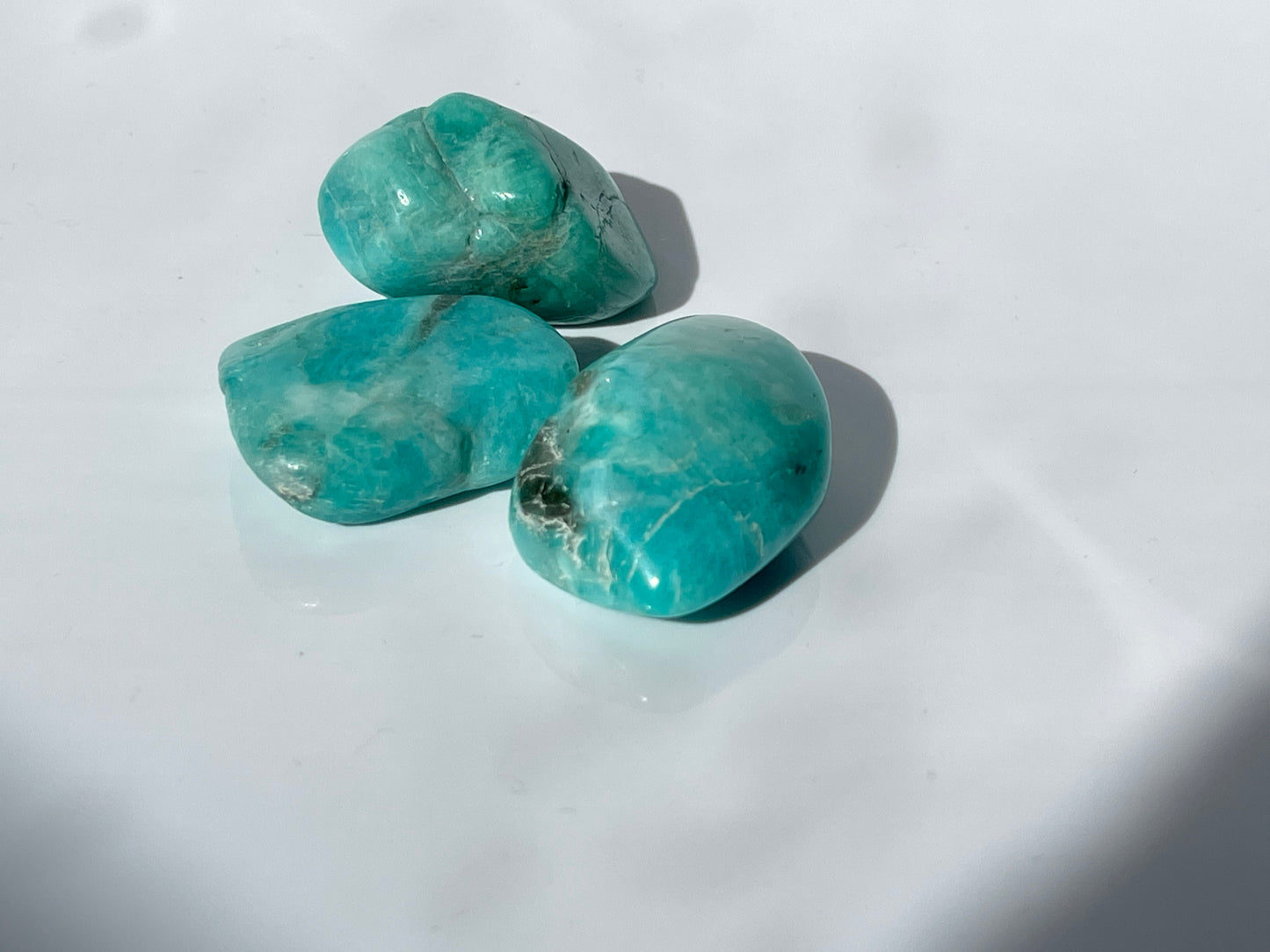 Großer Amazonit Trommelstein