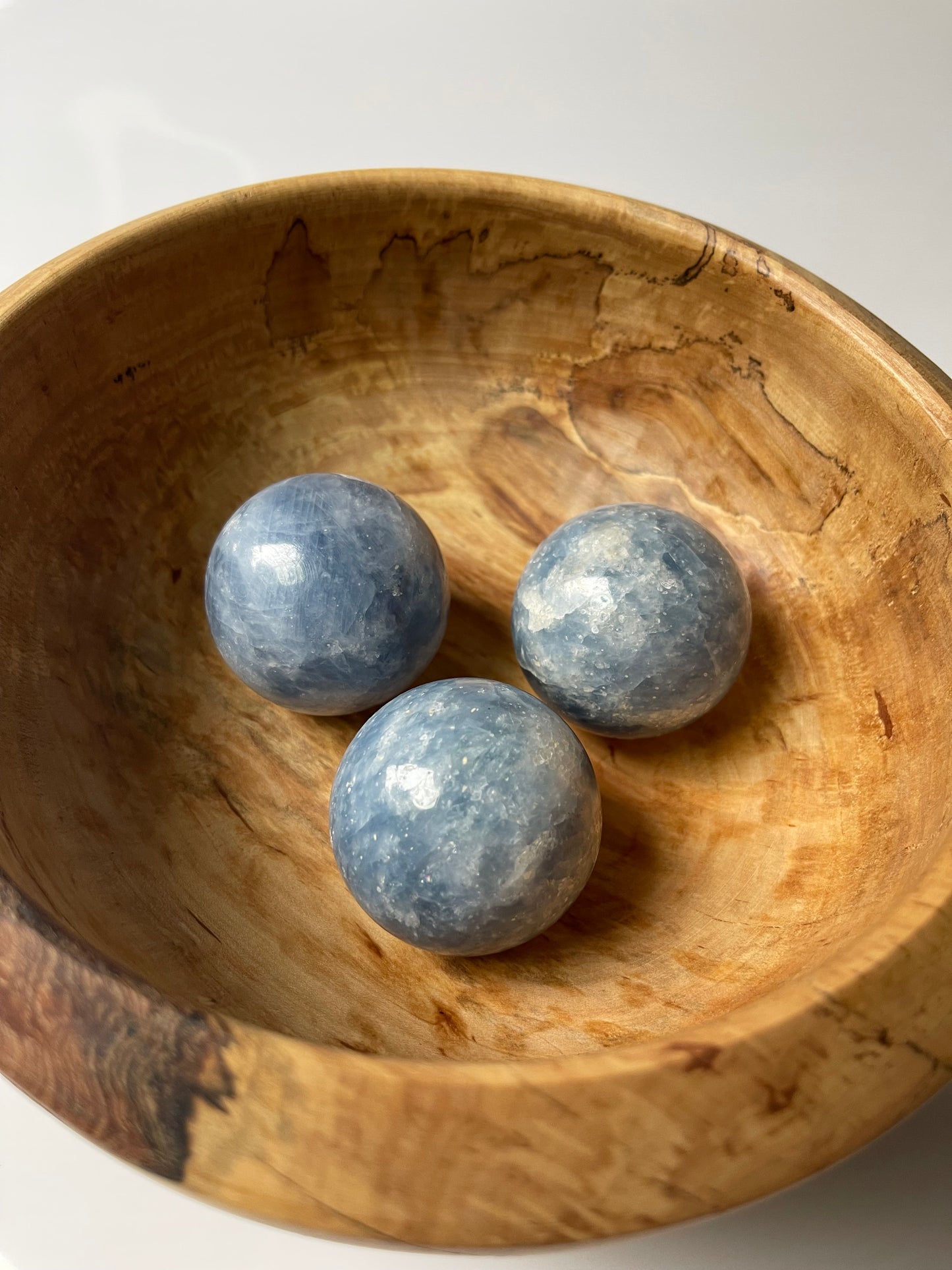 Blaue Calcit-Kugel