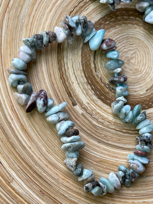 Mini Chips Larimar Armband