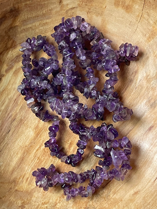 Mini Chips Amethyst Armband