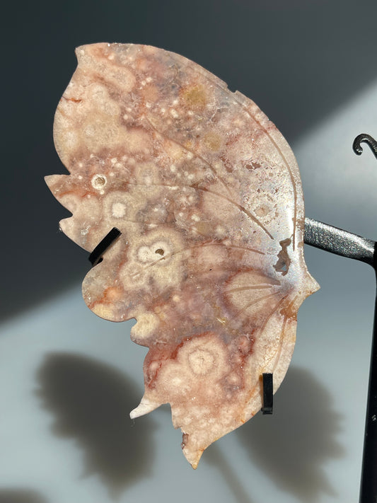 Pink Amethyst - Schmetterling auf Halterung