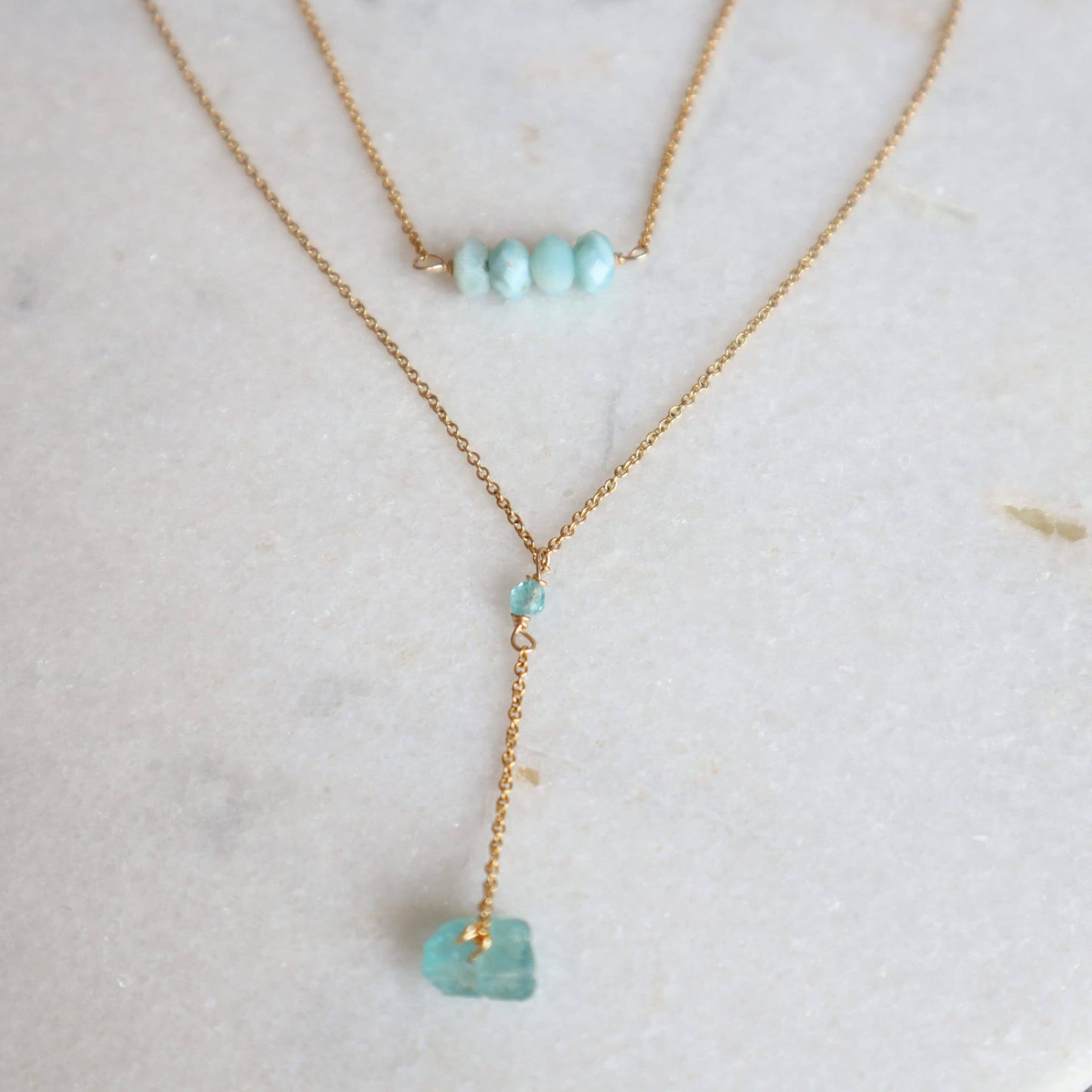 Larimar Halskette