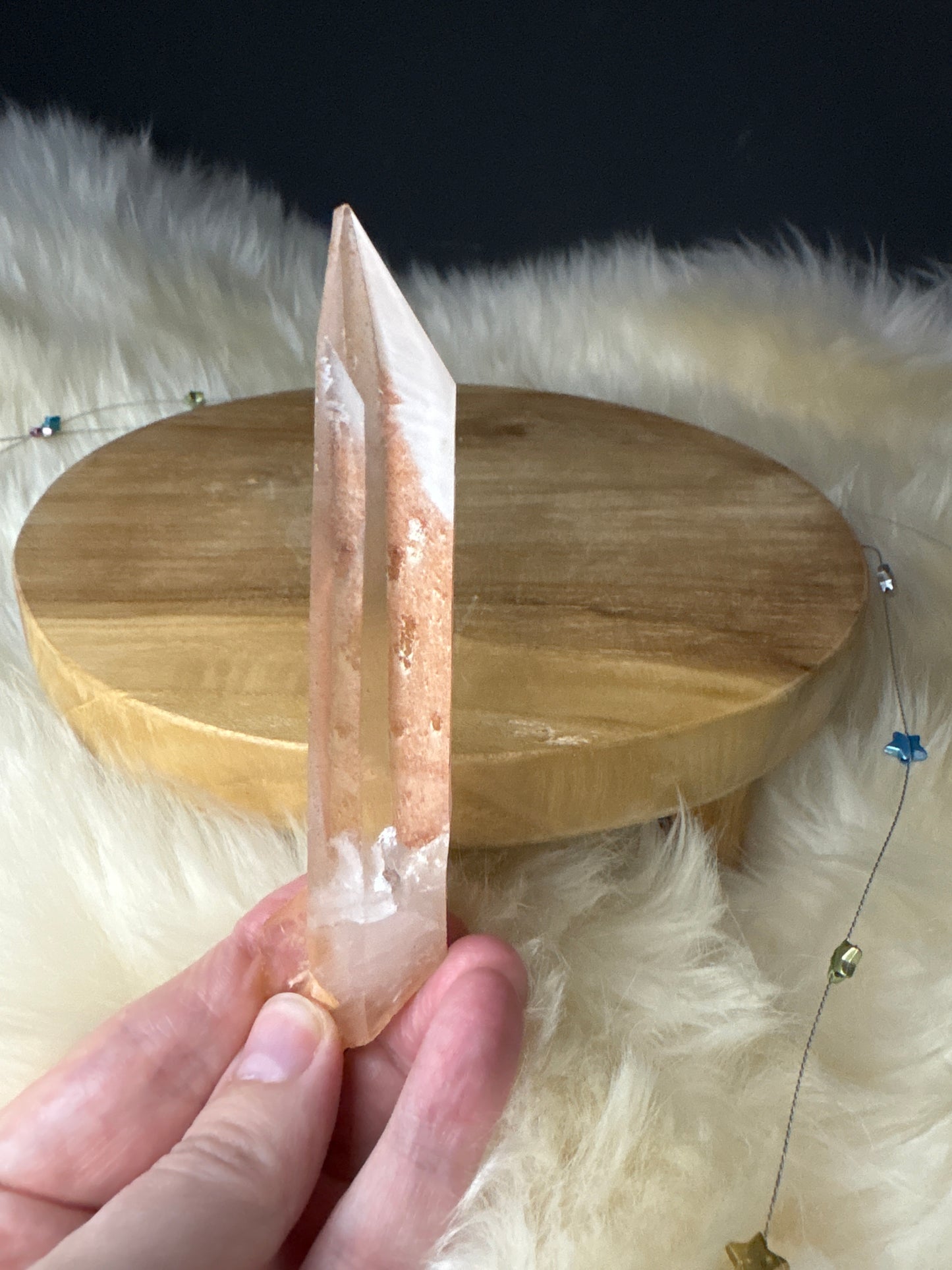 Pink Skin Crystal Cluster small