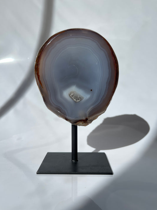 Achat-Pin mit Mini-Druse